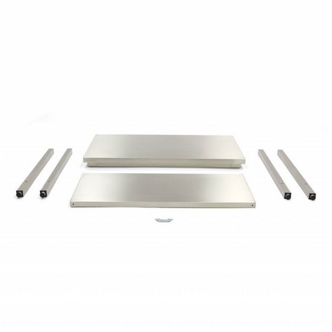 TABLE INOX ADOSSÉE 1600X700X950 MM AVEC ÉTAGÈRE